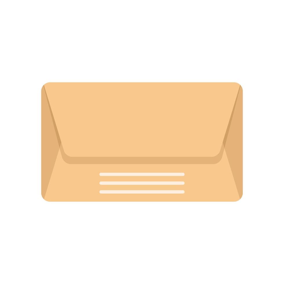 vecteur plat d'icône d'enveloppe de livraison. lettre de courrier
