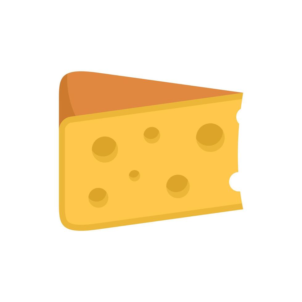 icône de type fromage, style plat vecteur