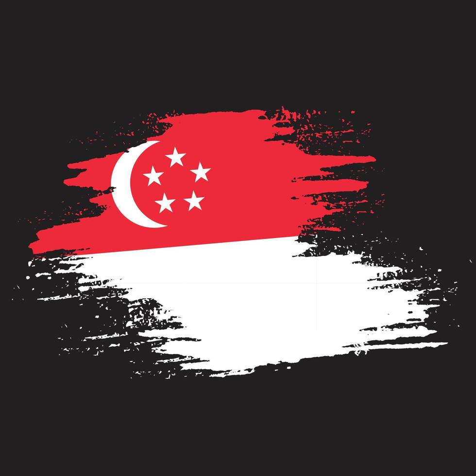 splash grunge texture singapour résumé drapeau vecteur
