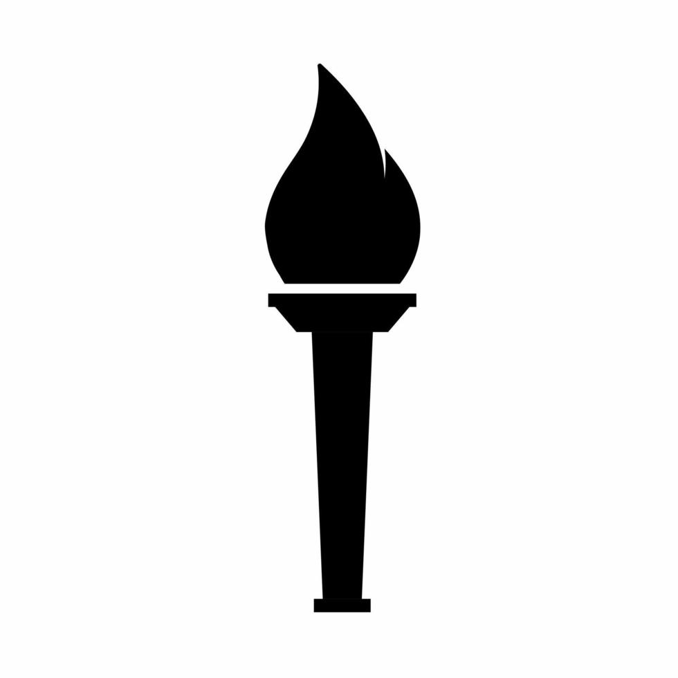 illustration d'icône de torche. vecteur de stock.