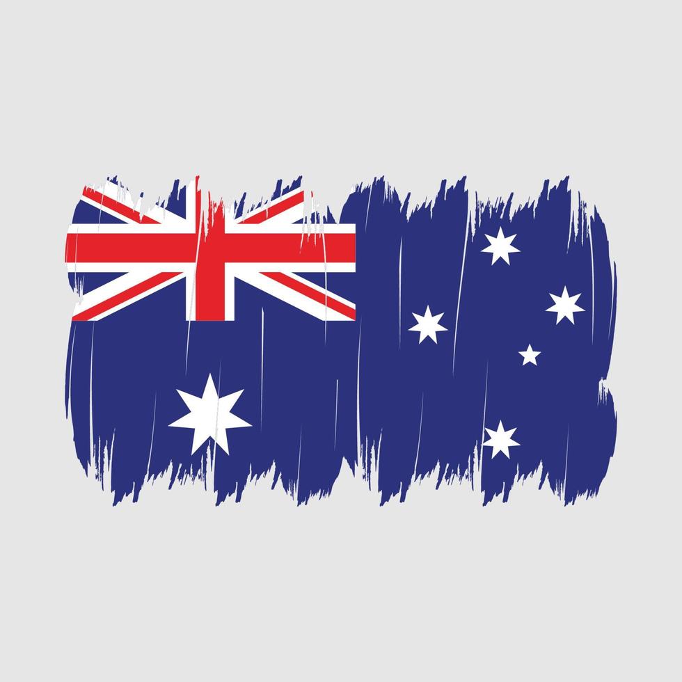 brosse drapeau australien vecteur