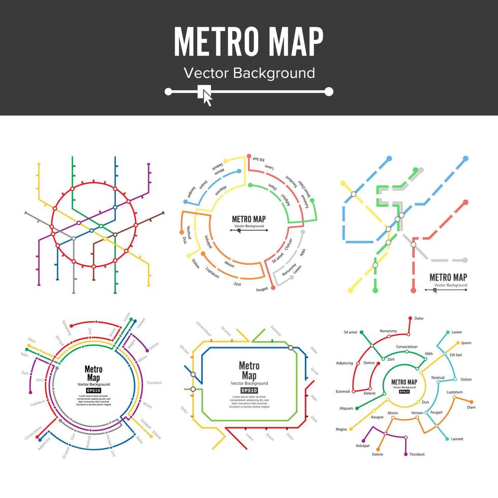 vecteur de carte de métro. plan plan station métro