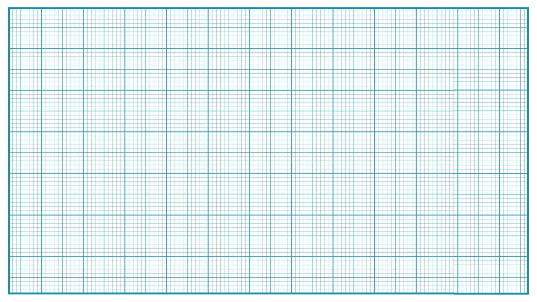 vecteur de papier millimétré. bleu. papier graphique pour l'éducation, projets de dessin. illustration de mesure de papier quadrillé graphique classique