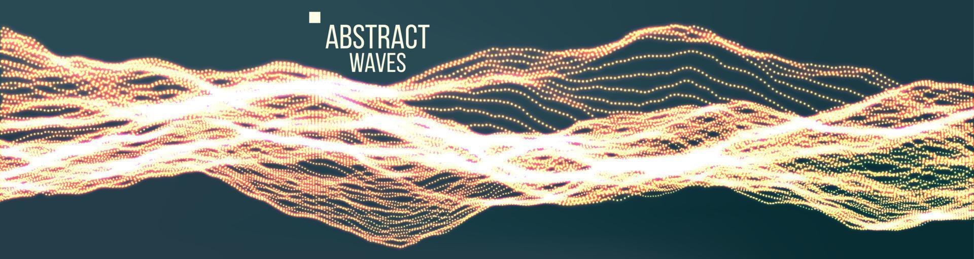 vagues de musique vecteur de fond sonore abstrait. forme d'onde de pont dance. la cyber-sécurité. illustration