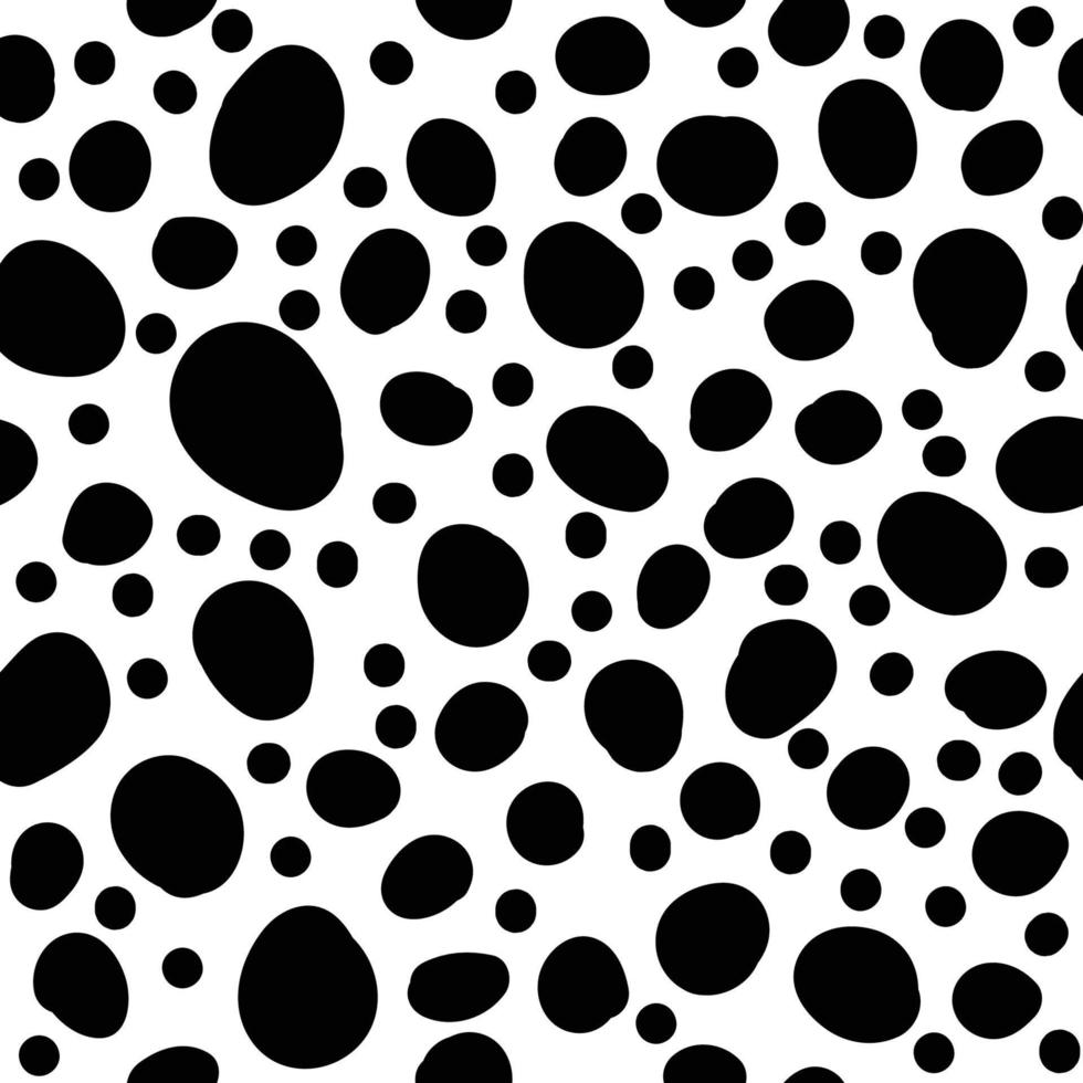 motif à pois sans couture noir et blanc. fond de vecteur monochrome, pointillé. abstrait géométrique avec des cercles noirs. ep 10.