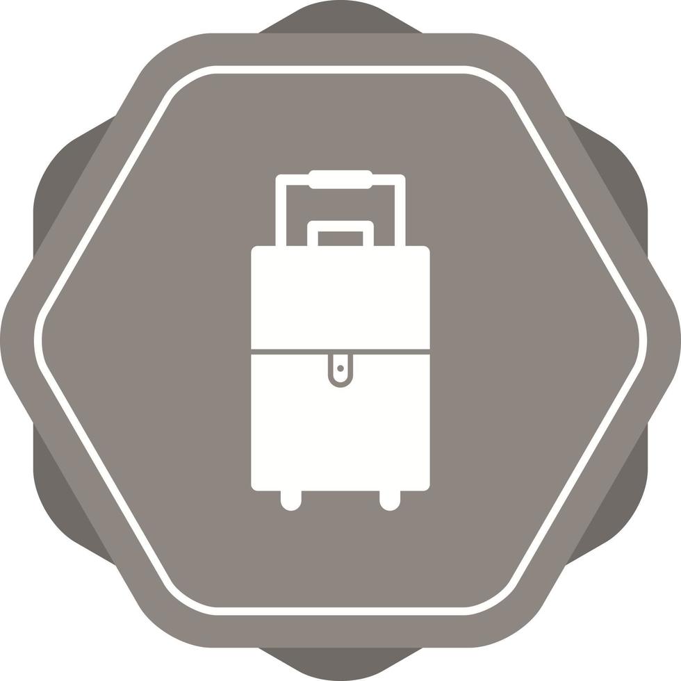 icône de glyphe de vecteur de valise unique