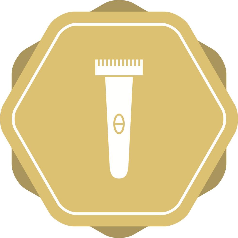 icône de glyphe de vecteur de machine de rasage unique