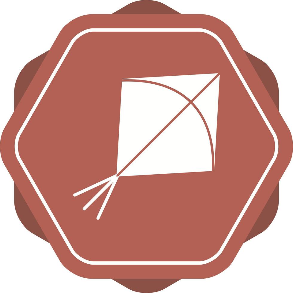 icône de glyphe de vecteur de cerf-volant unique
