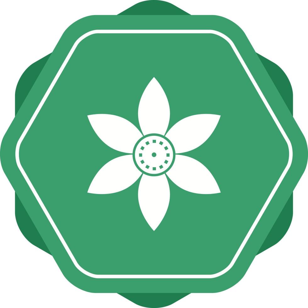 icône de glyphe de vecteur de fleur unique