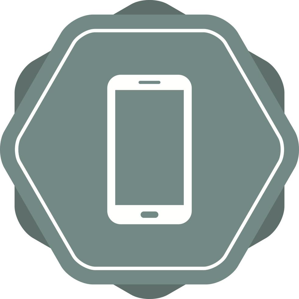 icône de glyphe de vecteur mobile unique