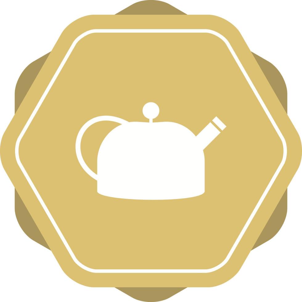 icône de glyphe de vecteur de bouilloire unique