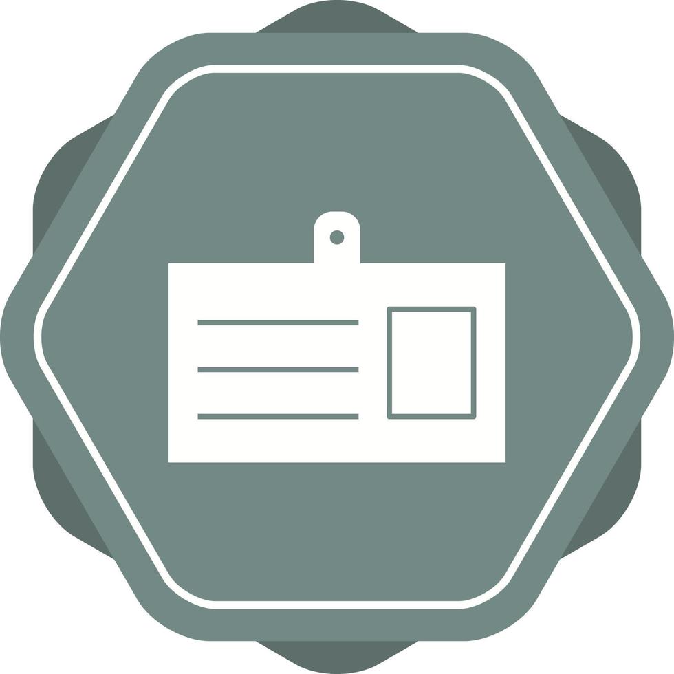 icône de glyphe de vecteur de carte de passe unique