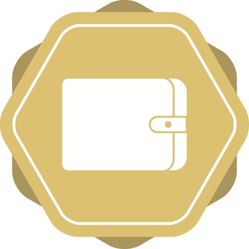 icône de glyphe de vecteur de portefeuille unique