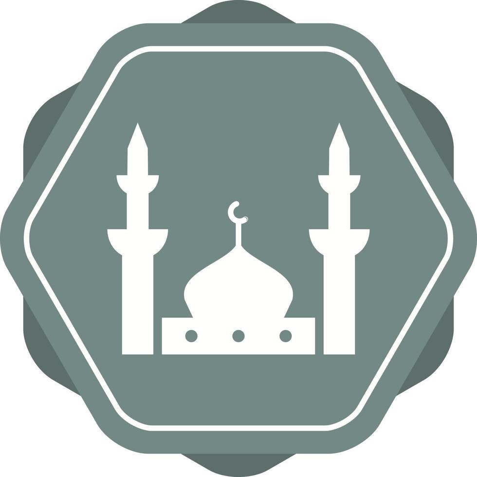 belle icône de vecteur de glyphe de mosquée