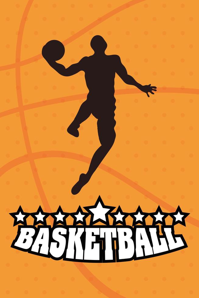 affiche du championnat de basket-ball et de sport vecteur