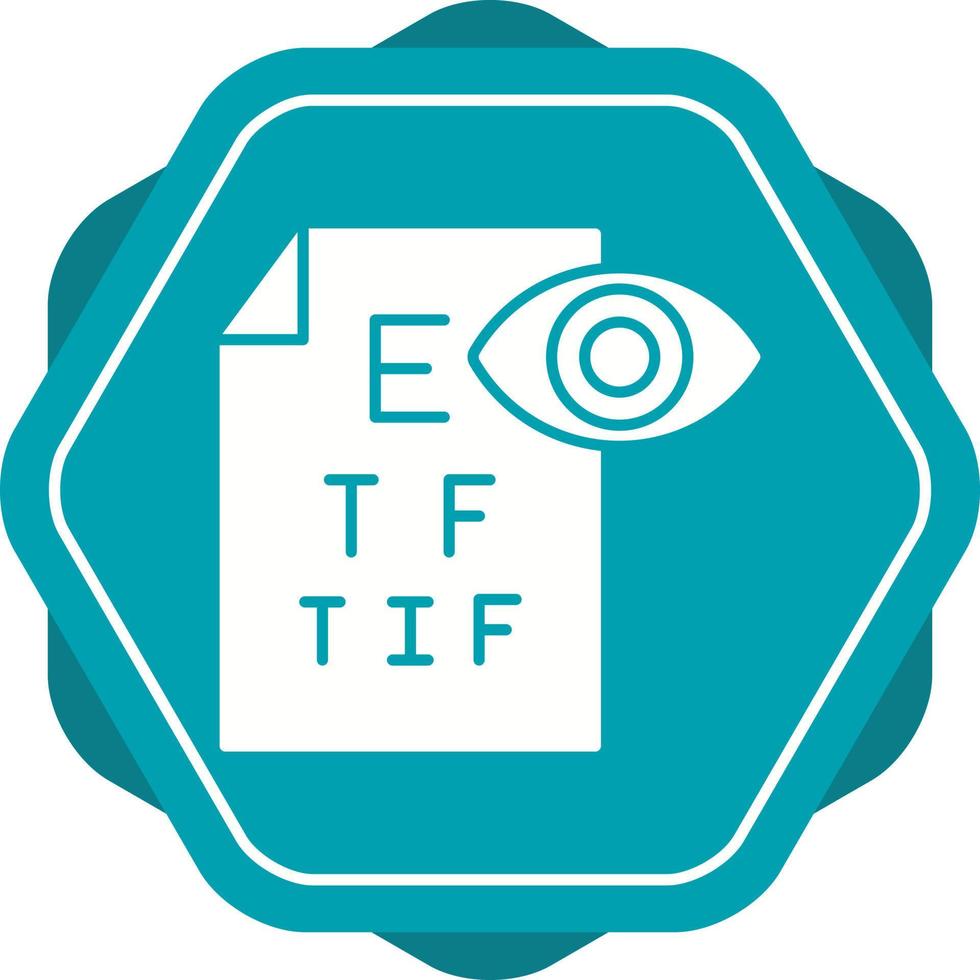 icône de vecteur de test oculaire