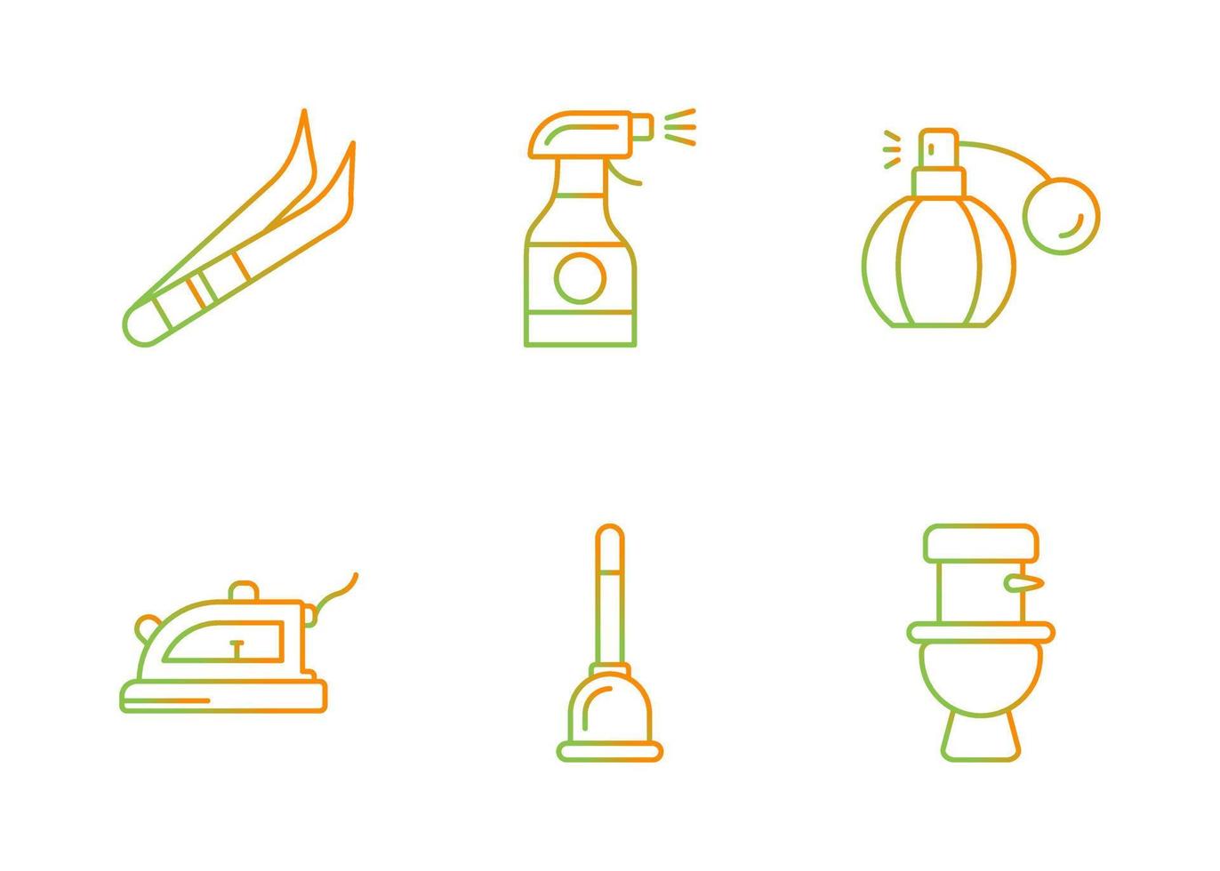 ensemble d'icônes vectorielles de routine d'hygiène vecteur