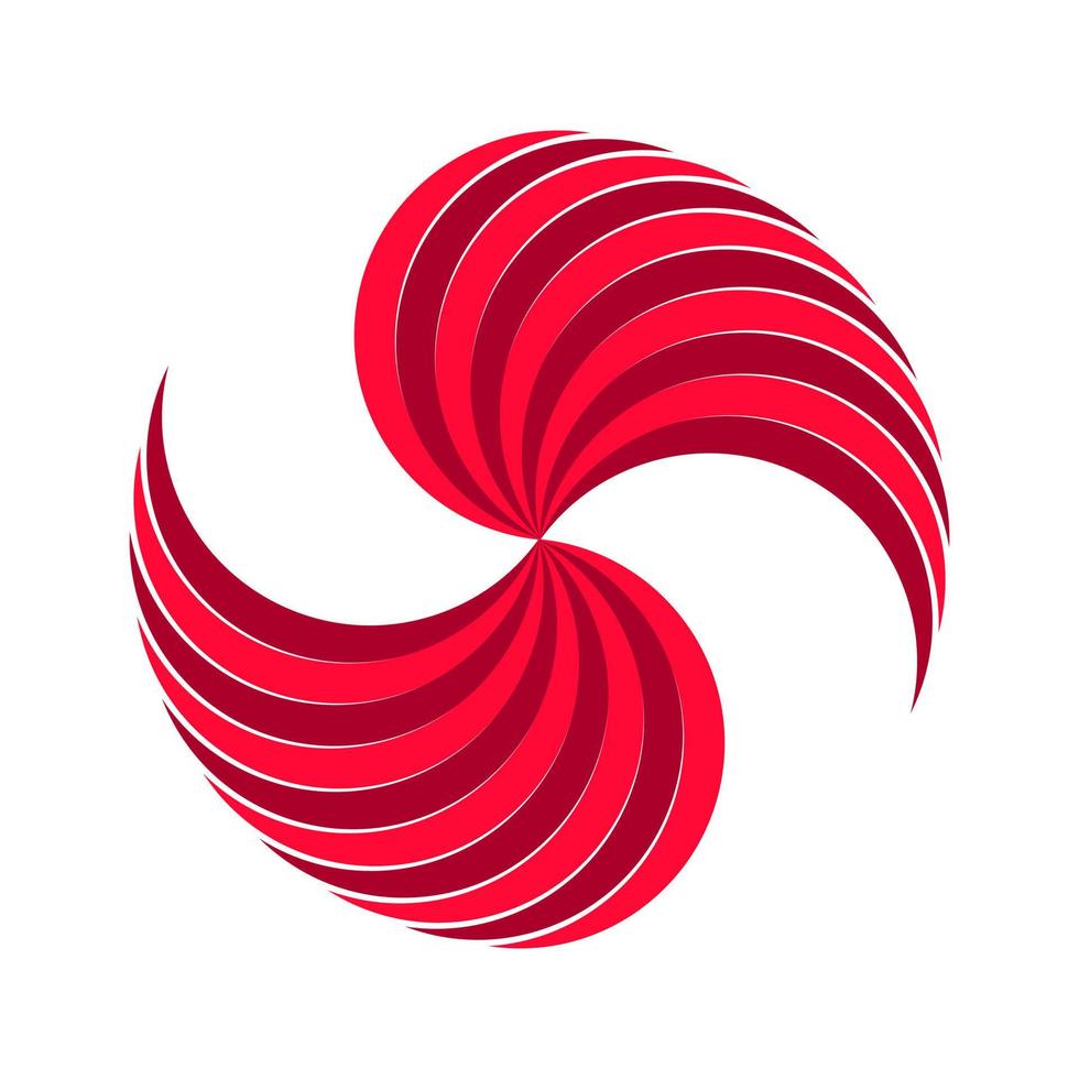 icône abstraite de symbole d'ouragan. vecteur eps.10