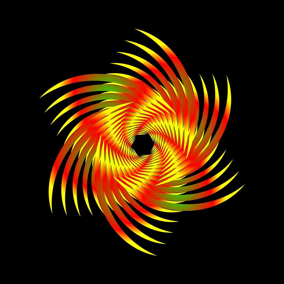 motif fractal en forme d'ornement vecteur