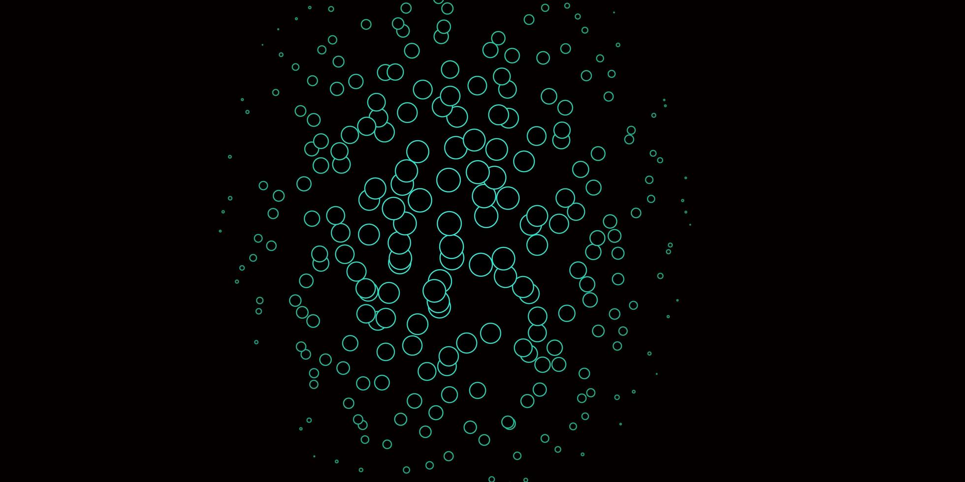 modèle vert foncé avec des cercles. vecteur