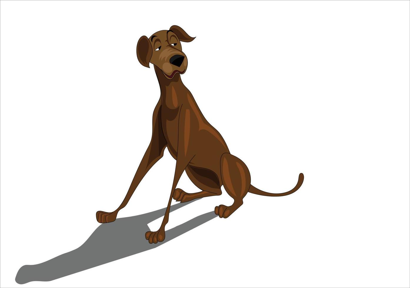 illustration vectorielle de personnage de chien disney vecteur