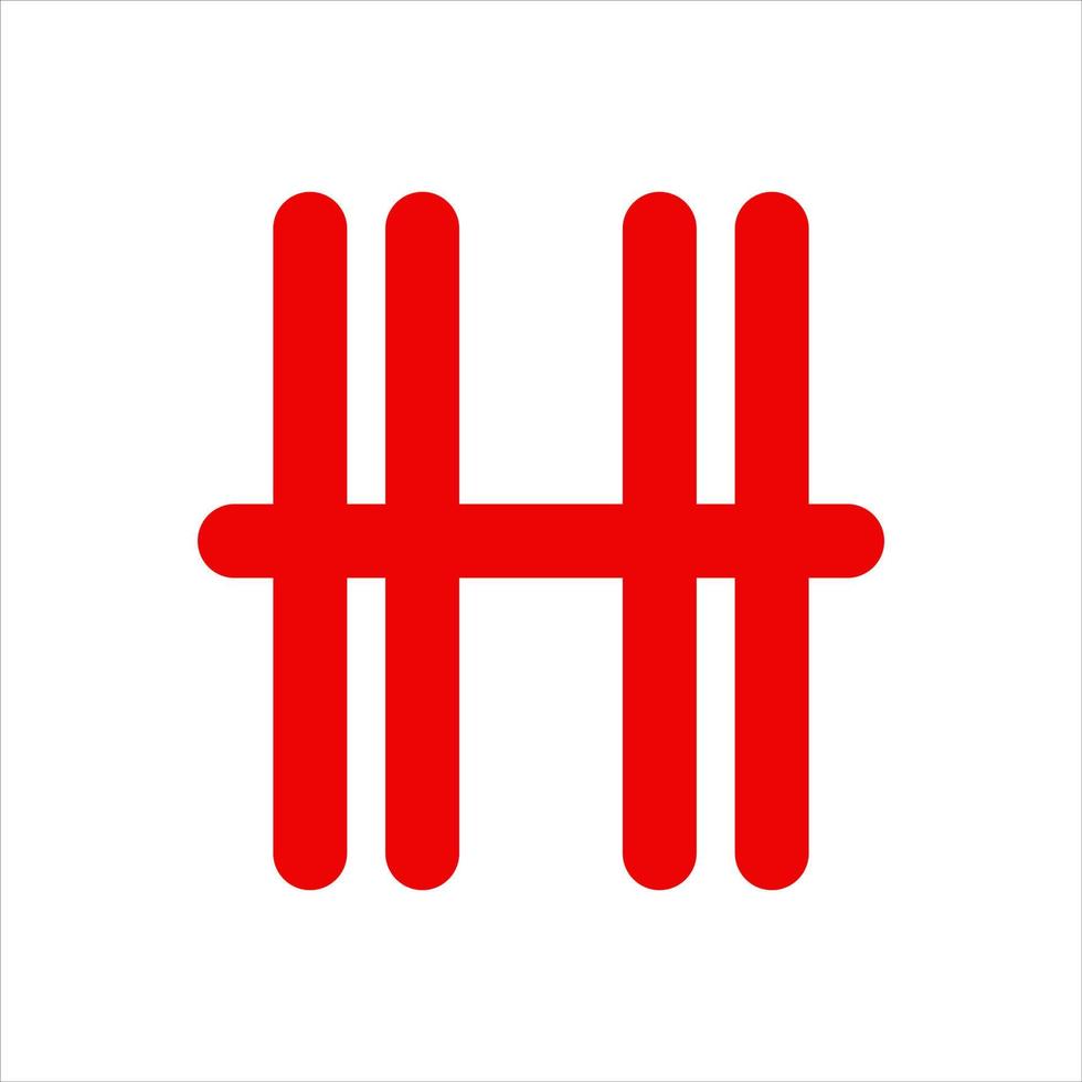 logo financier initial h vecteur