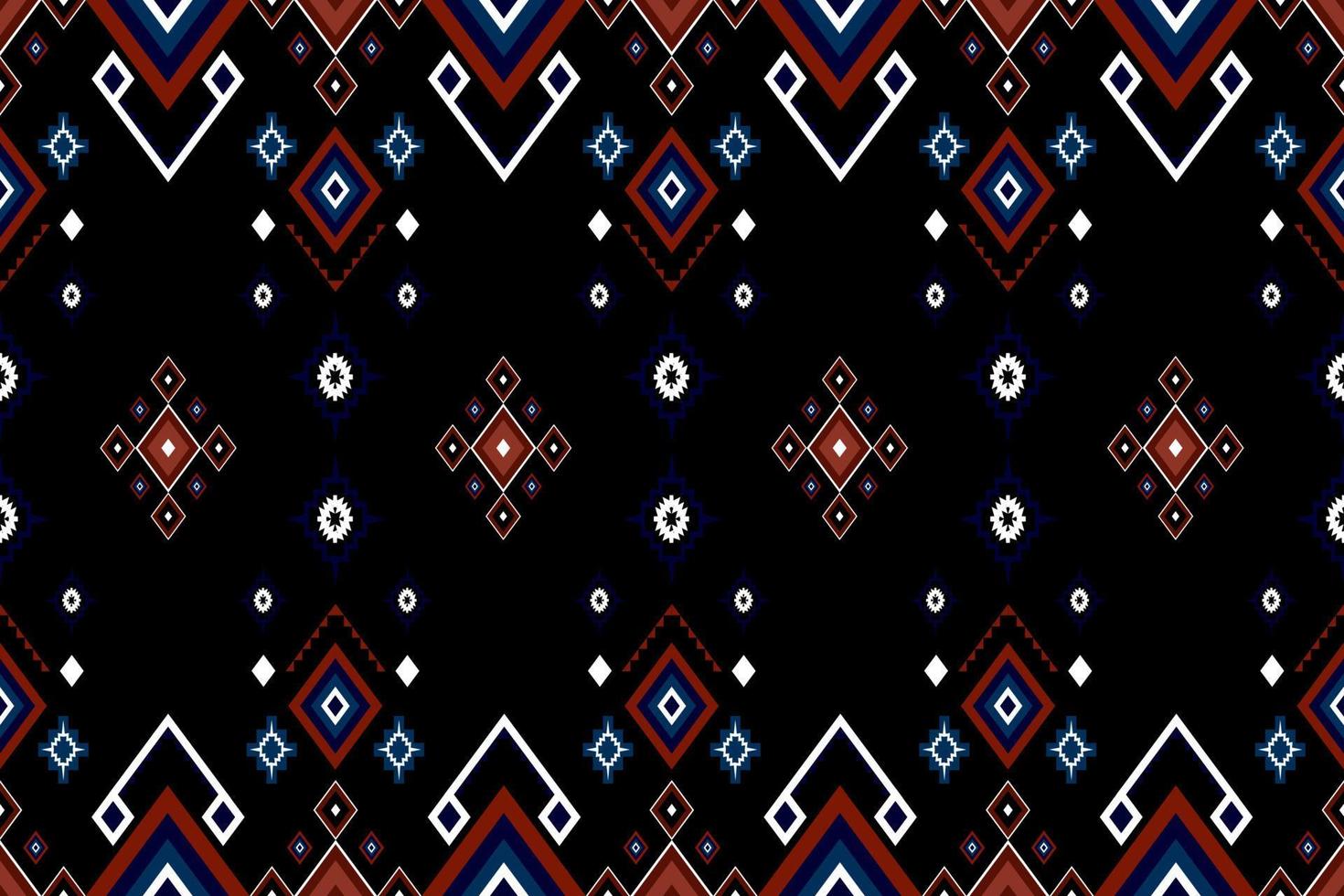 motif traditionnel géométrique ethnique oriental harmonieux pour le fond, tapis, papier peint, vêtements, emballage, batik, tissu, image vectorielle, illustration, style de broderie. vecteur