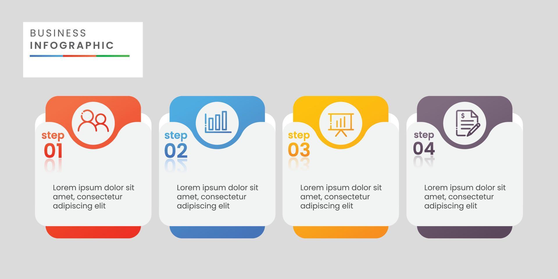 conception de modèle d'infographie d'entreprise vecteur