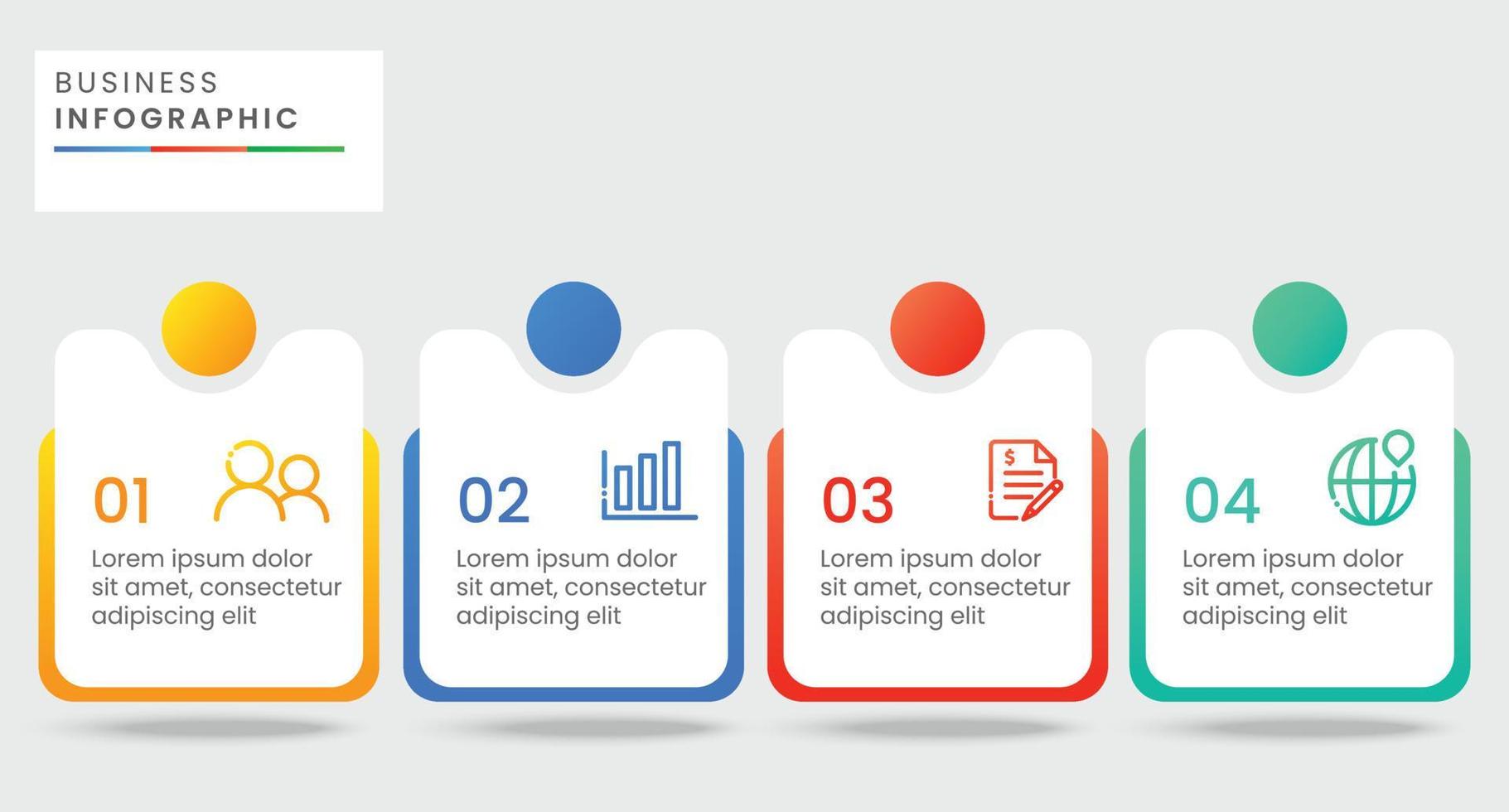 conception de modèle d'infographie de concept d'entreprise vecteur