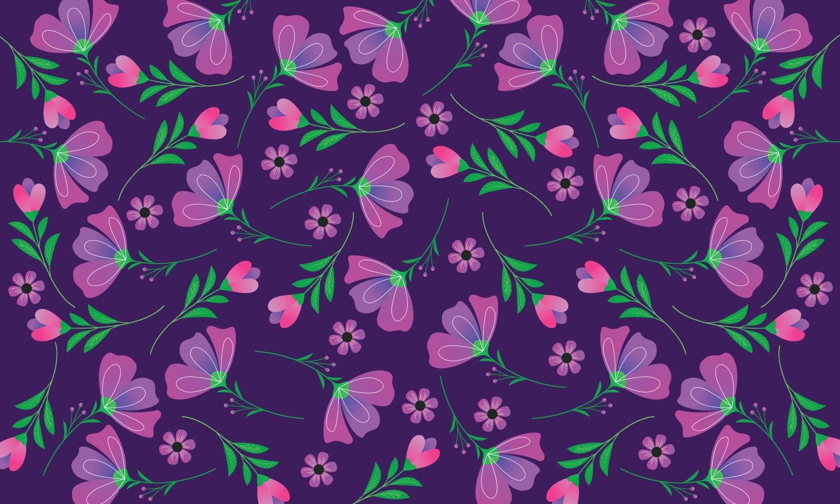 motif floral dessiné à la main. motif de fond fleur vecteur