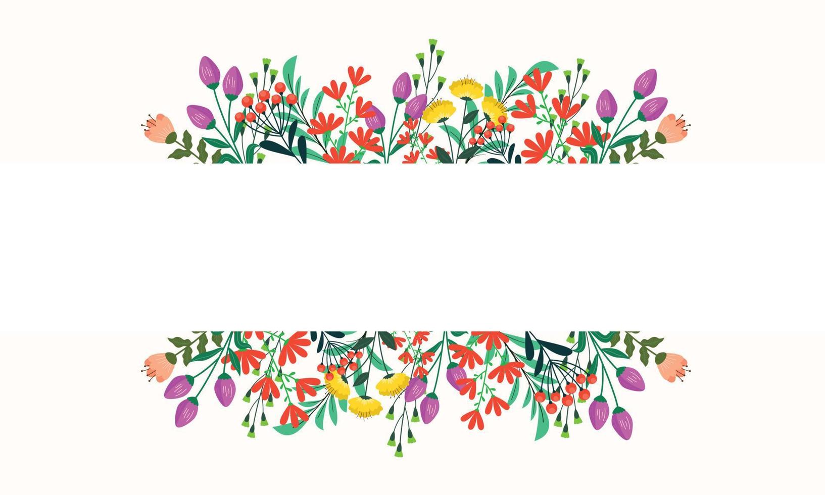 conception de fond floral illustration. illustration de fleur pour le concept de fleur de mariage ou d'invitation vecteur