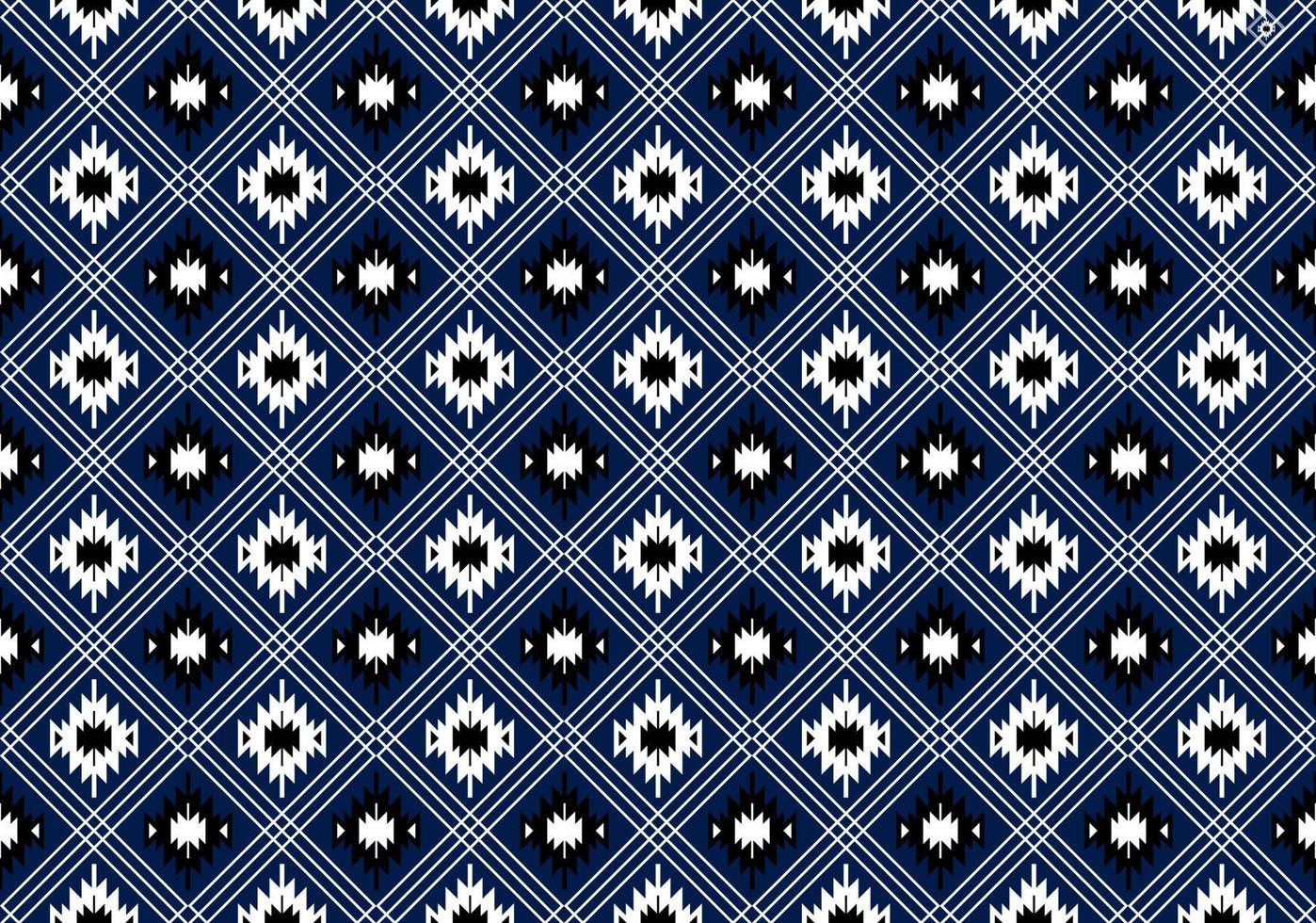 motif traditionnel géométrique ethnique oriental harmonieux pour le fond, tapis, papier peint, vêtements, emballage, batik, tissu, image vectorielle, illustration, style de broderie. vecteur