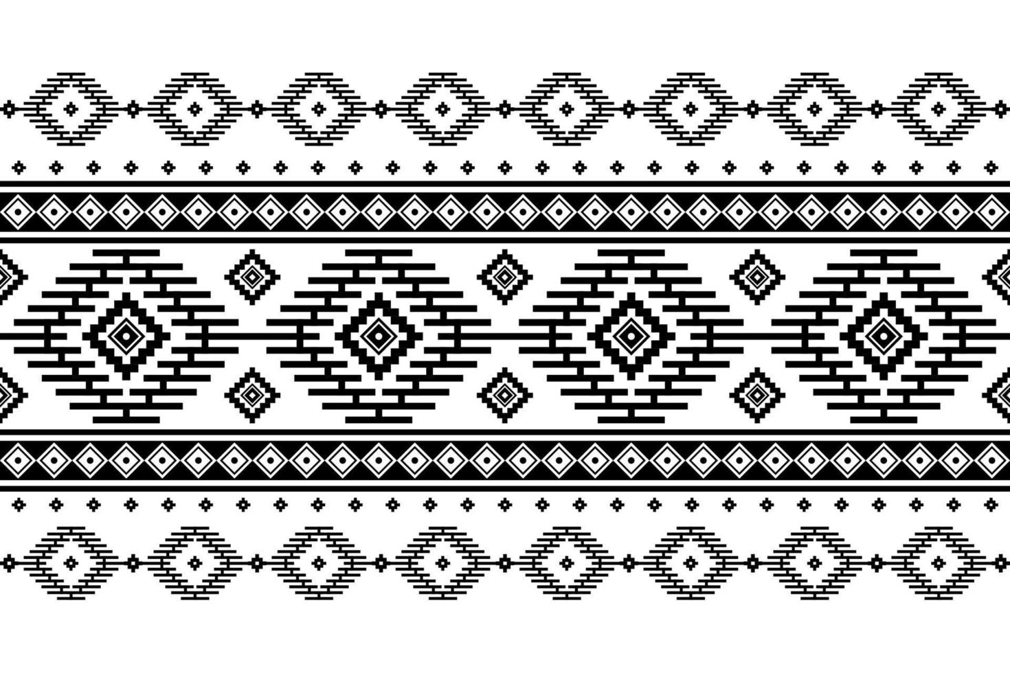 motif traditionnel géométrique ethnique oriental harmonieux pour le fond, tapis, papier peint, vêtements, emballage, batik, tissu, image vectorielle, illustration, style de broderie. vecteur