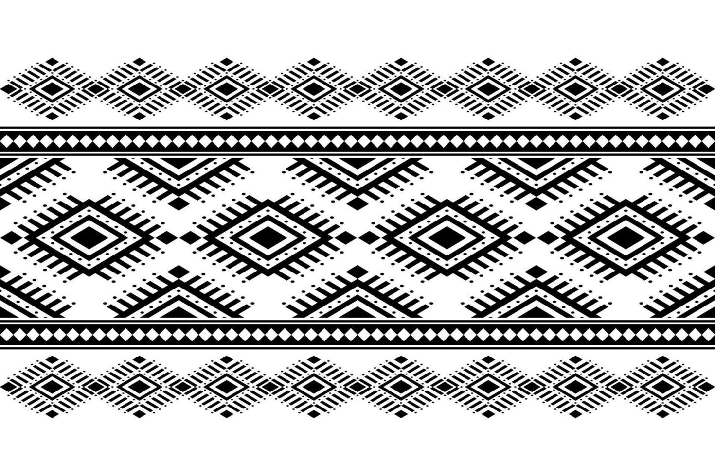 motif traditionnel géométrique ethnique oriental harmonieux pour le fond, tapis, papier peint, vêtements, emballage, batik, tissu, image vectorielle, illustration, style de broderie. vecteur