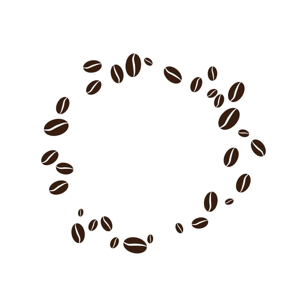 vecteur d'icône de grain de café