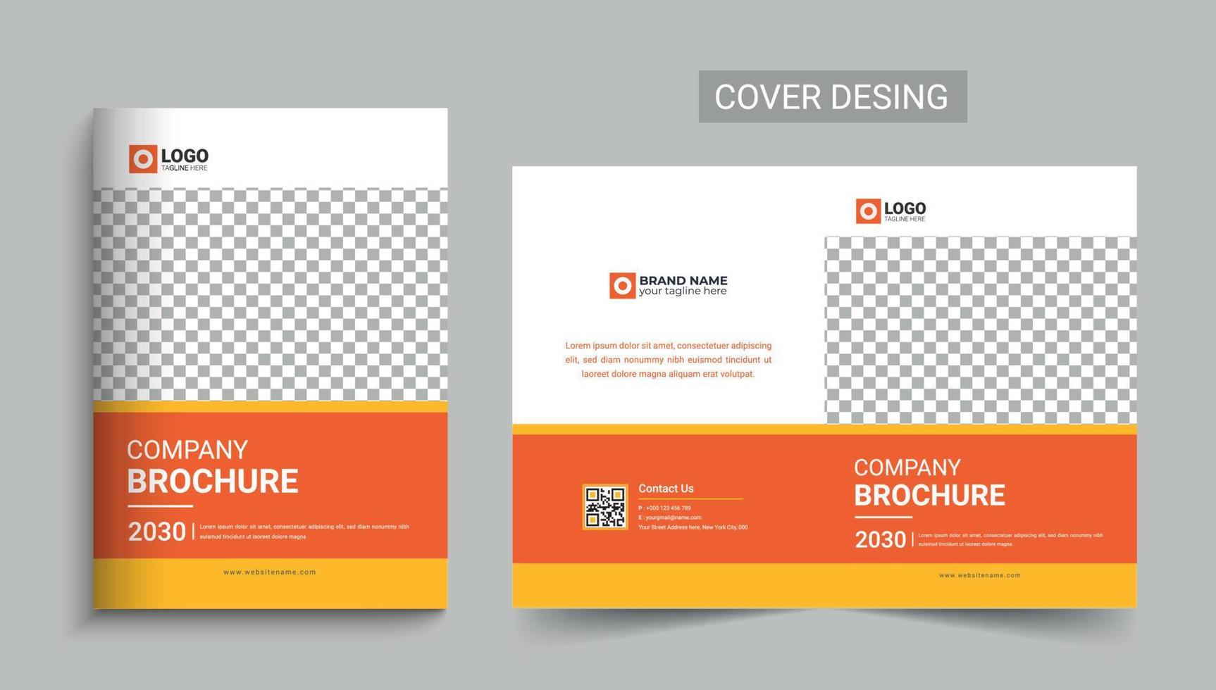 modèle de conception de couverture de brochure de profil d'entreprise d'entreprise, rapport annuel, magazine, affiche, présentation d'entreprise, portefeuille, dépliant, bannière, couverture vecteur