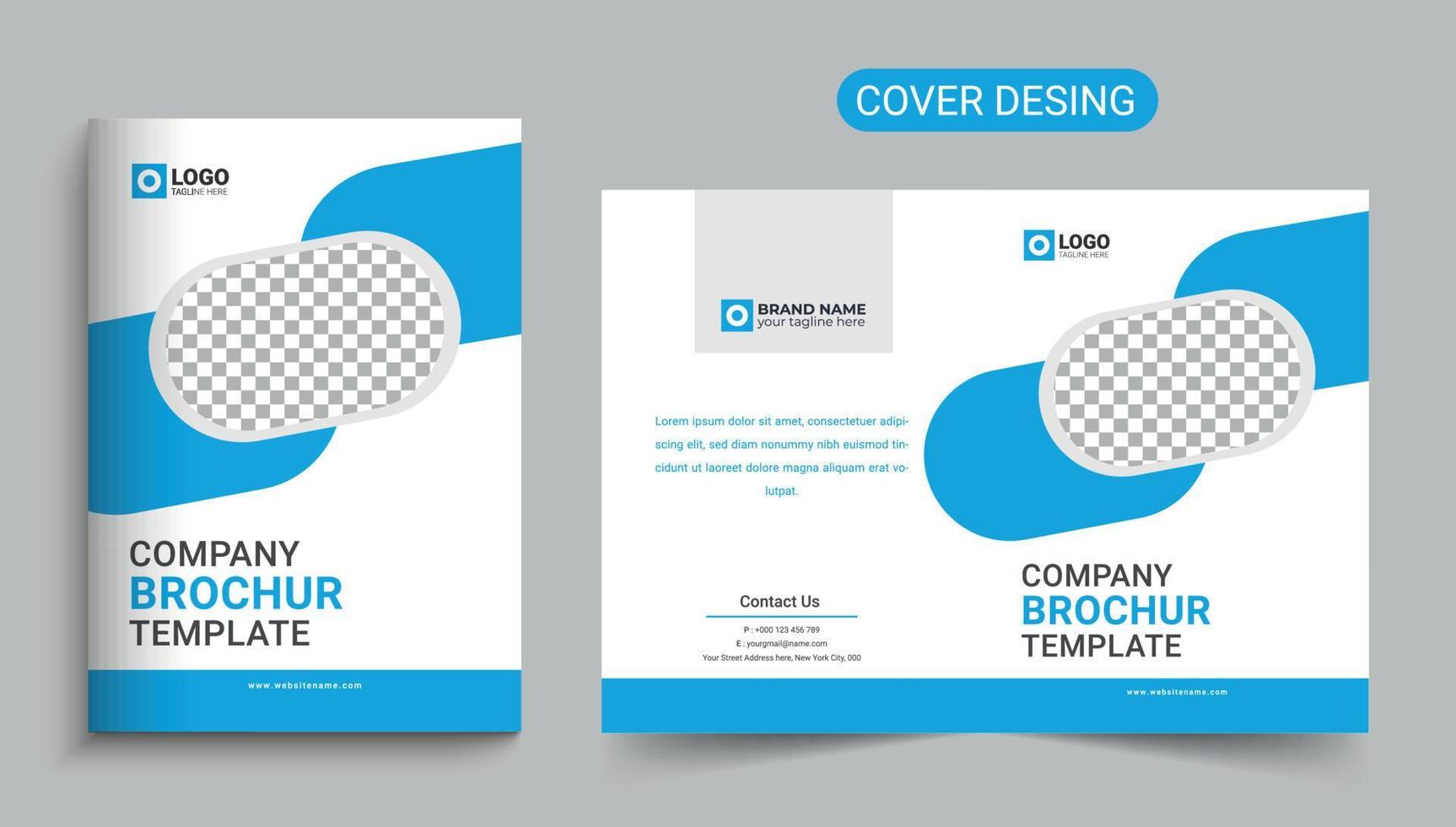 modèle de conception de couverture de brochure de profil d'entreprise d'entreprise, rapport annuel, magazine, affiche, présentation d'entreprise, portefeuille, dépliant, bannière, couverture vecteur