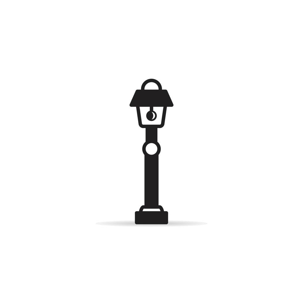 lampe de rue icône illustration vectorielle vecteur