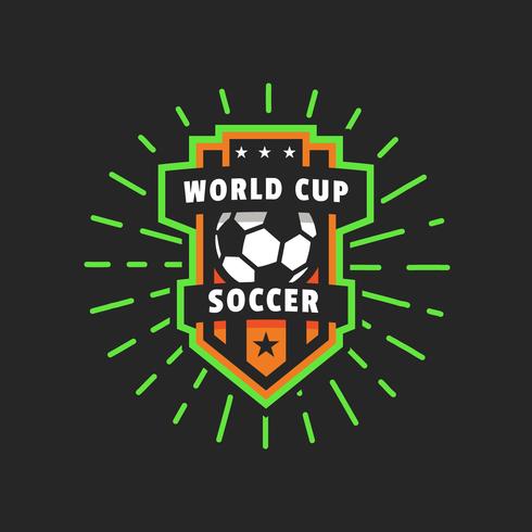 Insigne de logo vectoriel coupe du monde