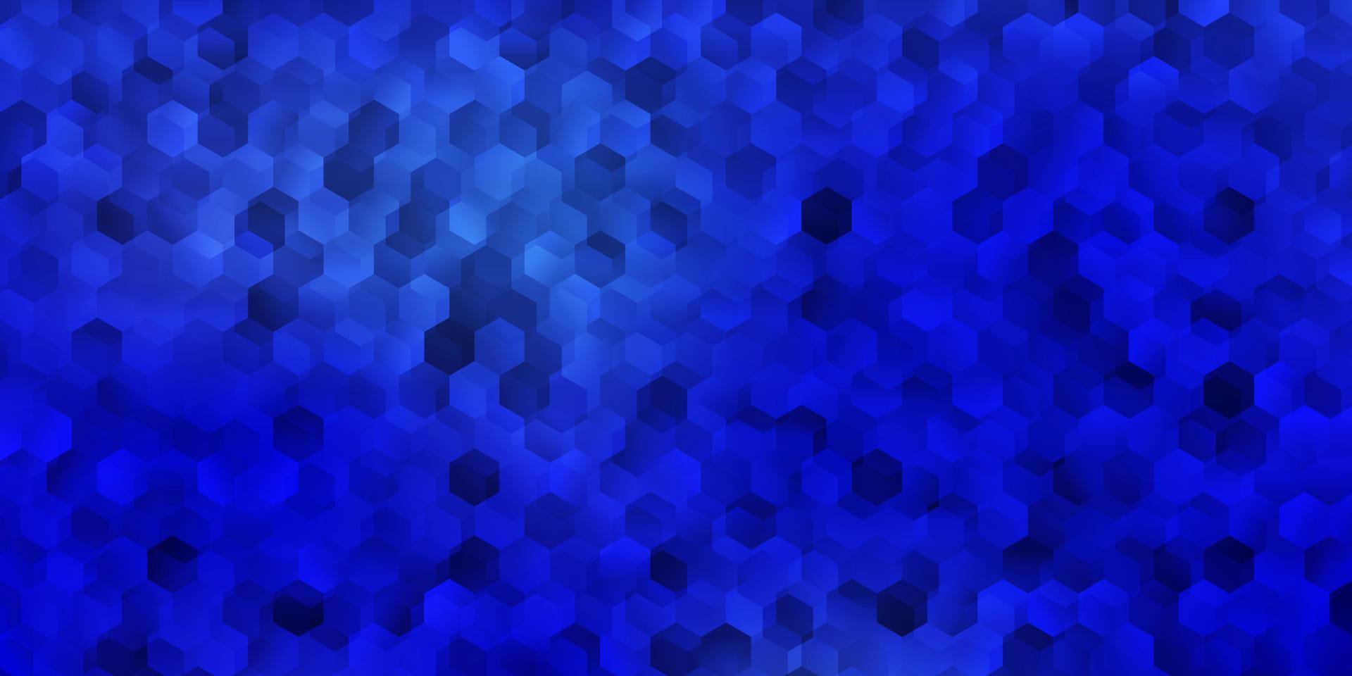 fond de vecteur bleu foncé avec des formes hexagonales.