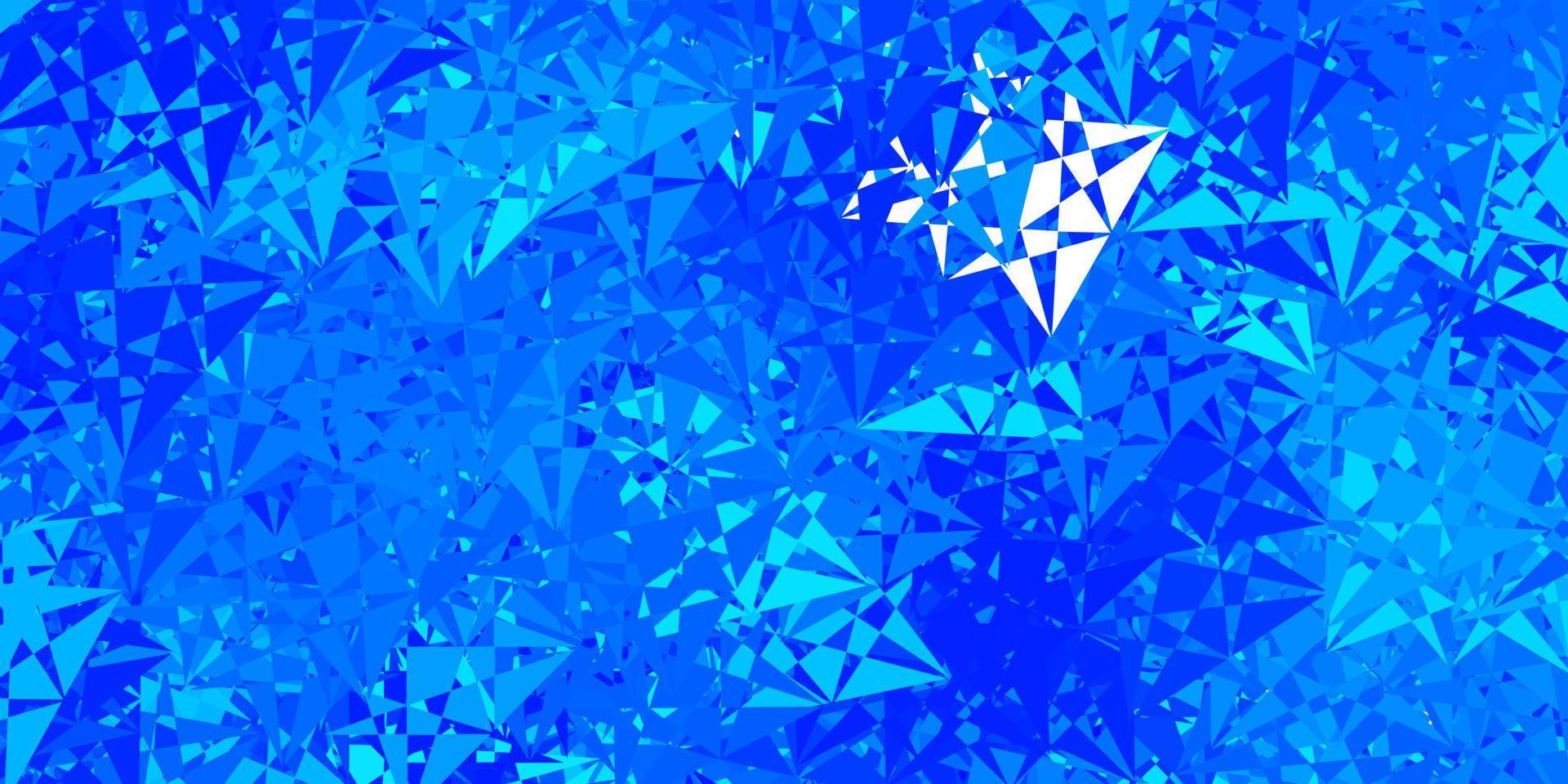 disposition de vecteur bleu clair avec des formes triangulaires.