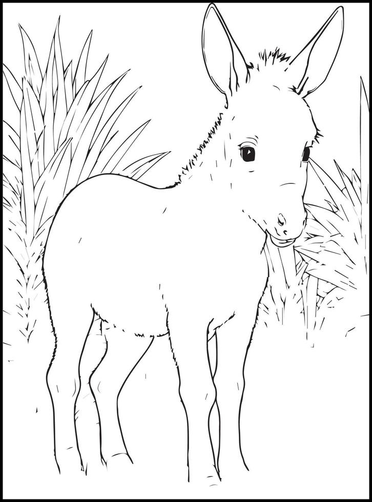 coloriages d'animaux mignons pour les enfants vecteur