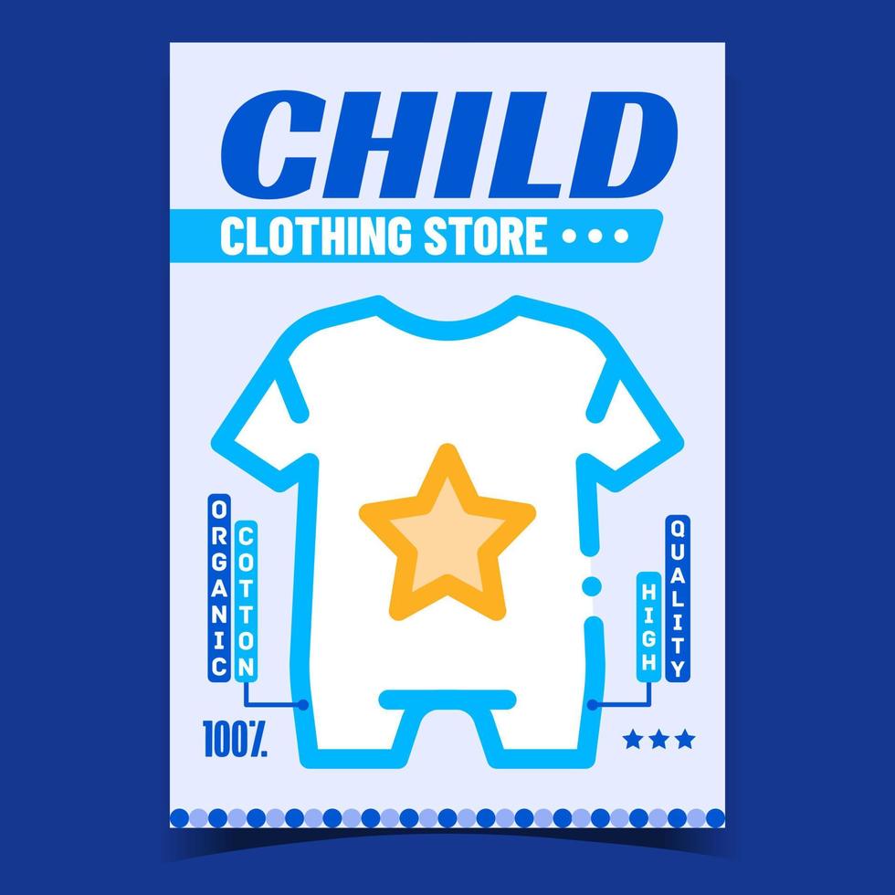 vecteur de bannière publicitaire de magasin de vêtements pour enfants
