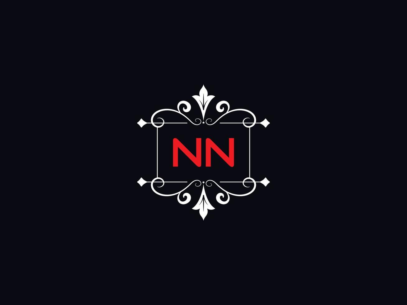 image de logo nn minimaliste, vecteur de logo de lettre de luxe nn créatif