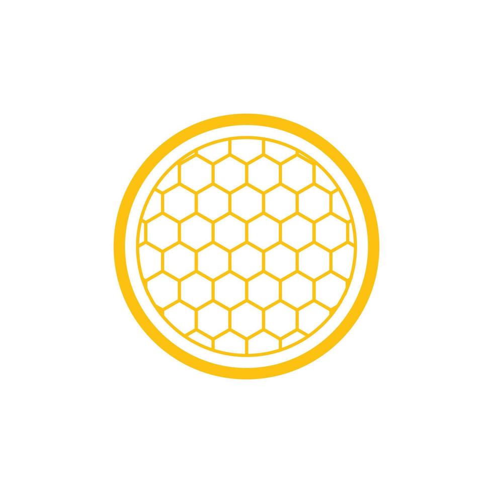 conception d'illustration en nid d'abeille vecteur