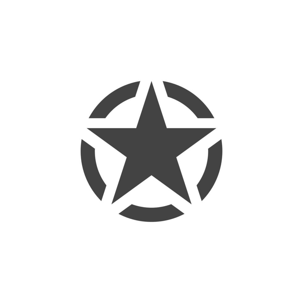 modèle d'icône étoile vecteur