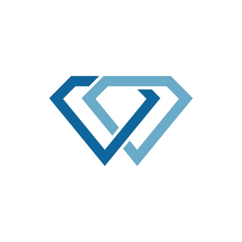 modèle de logo de diamant vecteur