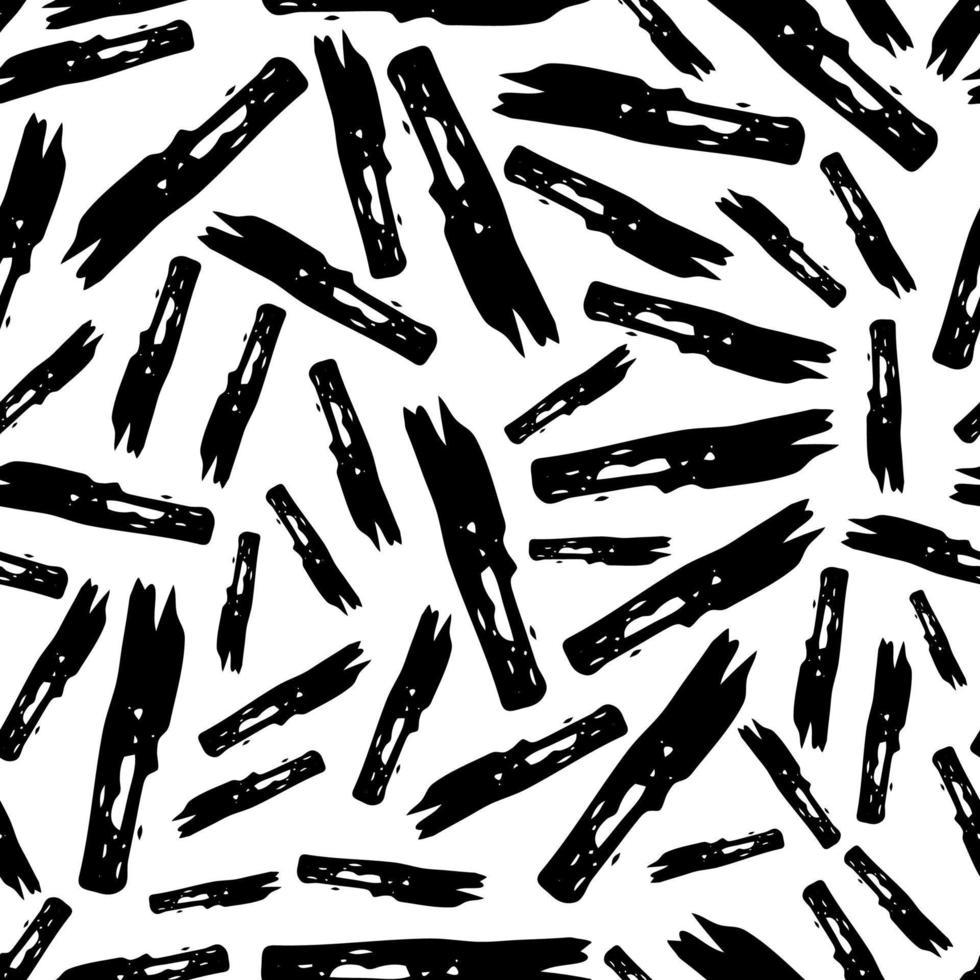 modèle sans couture avec frottis de gribouillis dessinés à la main sombre sur fond blanc. texture grunge abstraite. illustration vectorielle vecteur