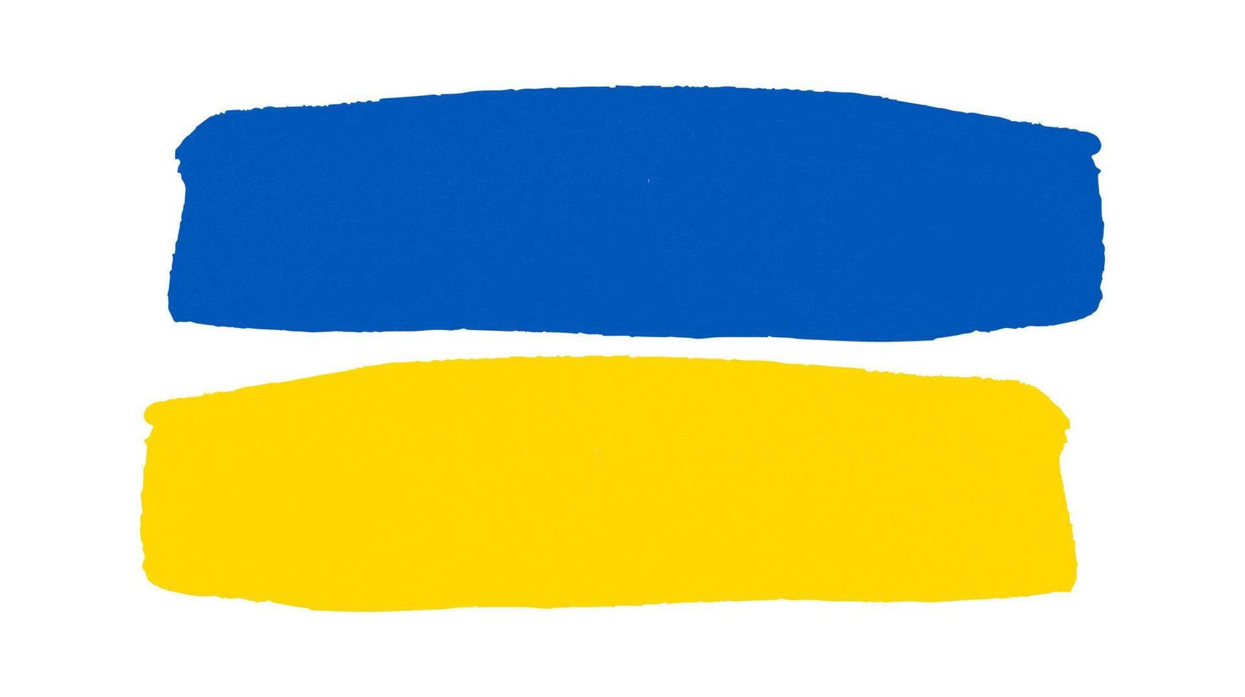 drapeau national ukrainien dans le style grunge vecteur