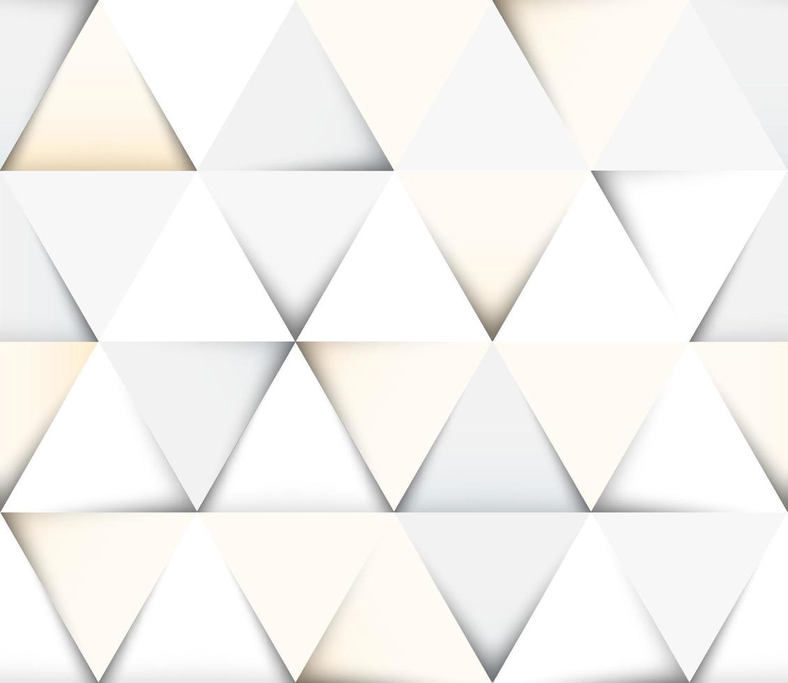 motif géométrique abstrait sans soudure avec des triangles découpés en papier vecteur